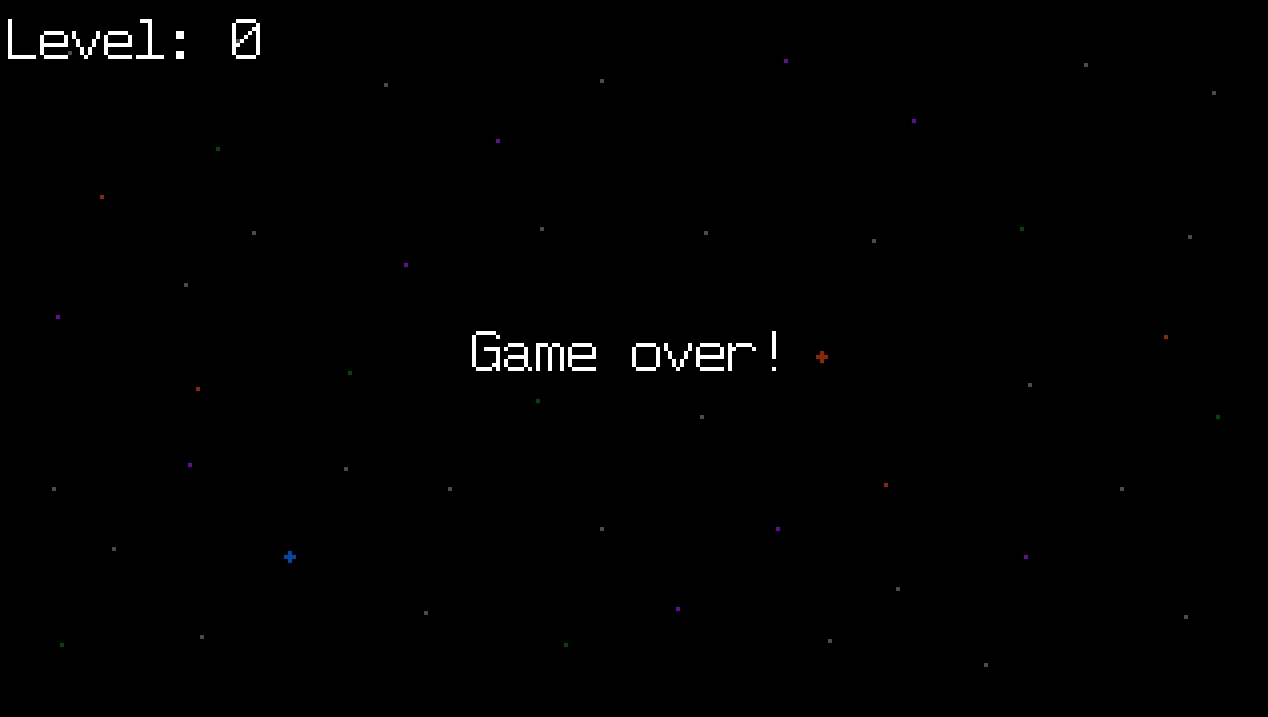 Game over screen